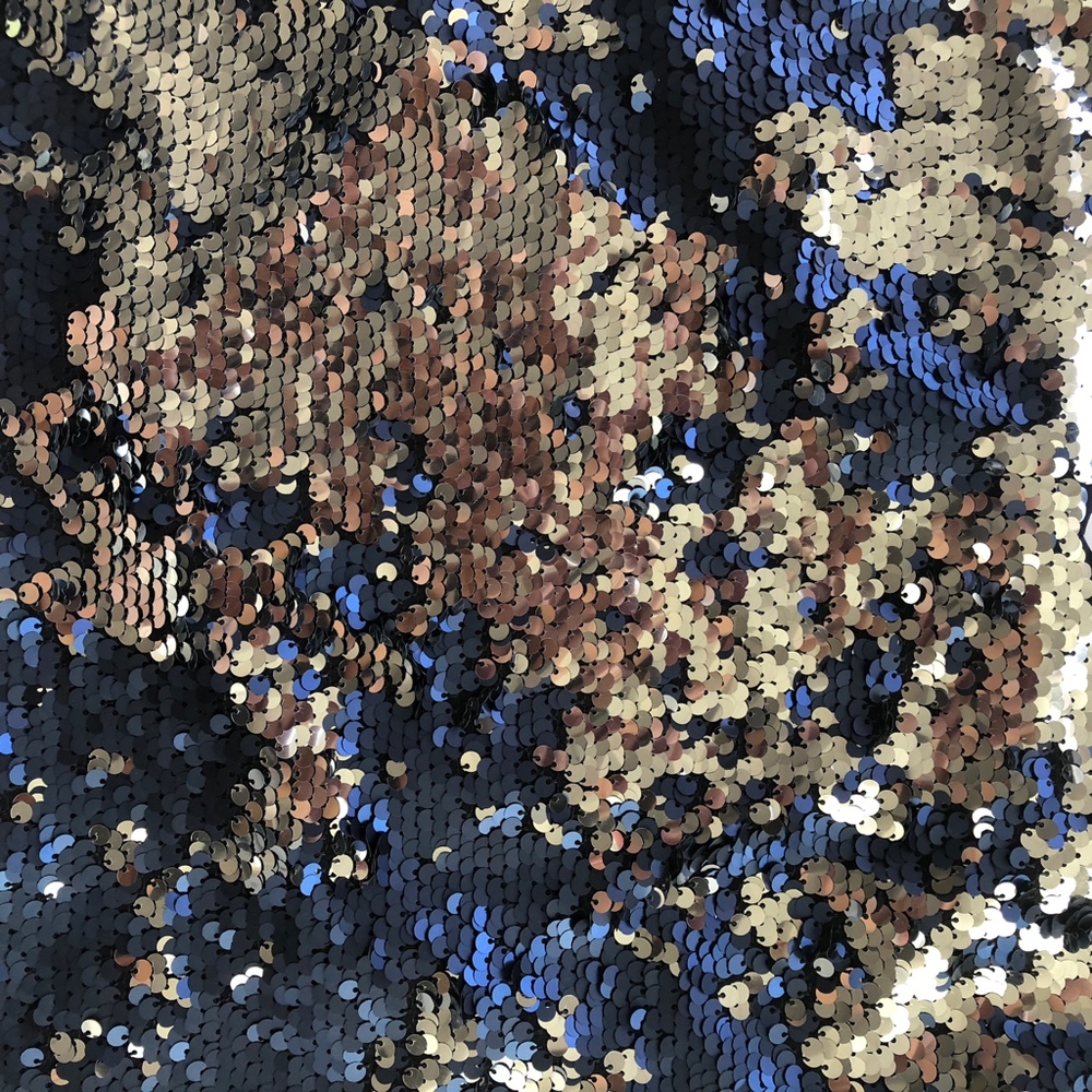 NWOT 1STATE BLUE SEQUIN HALTER - Picture 4 of 5